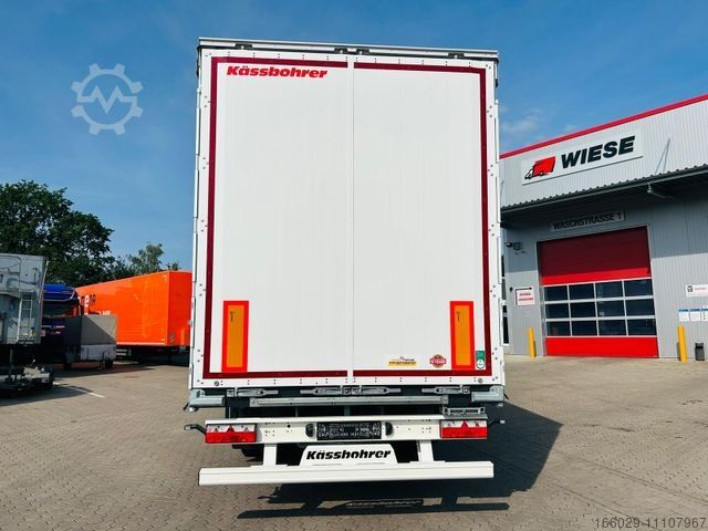 Brandalı açık yarı römork KÄSSBOHRER Kässbohrer SCS Schiebeplanen Auflieger Sofort Ve