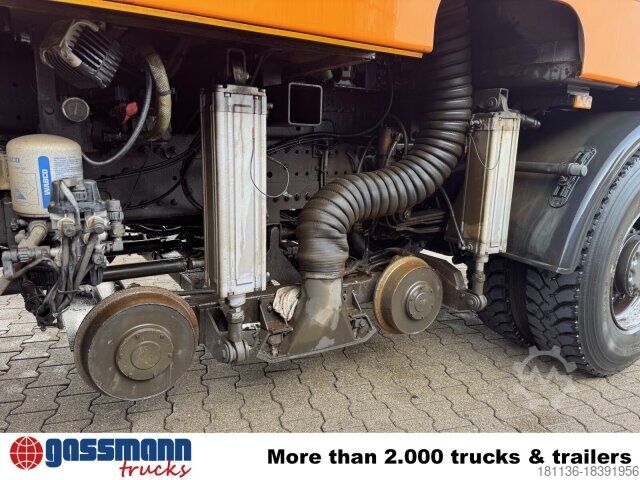 Speciální nákladní automobil Mercedes-Benz Axor 1829 4x2, Zweiweg Z200, Kehrmaschine Faun