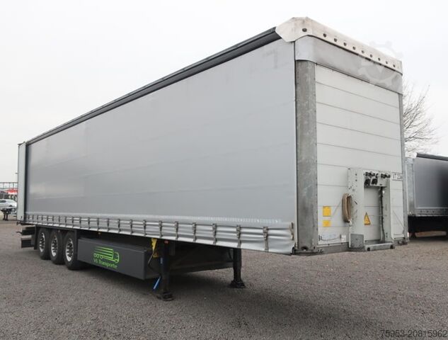 Nyitott ponyvás félpótkocsi Schmitz Cargobull SCS 24 Liftachse P-Kasten Getränkezertifikat