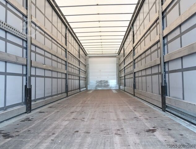 Nyitott ponyvás félpótkocsi Schmitz Cargobull SCS 24 Liftachse P-Kasten Getränkezertifikat