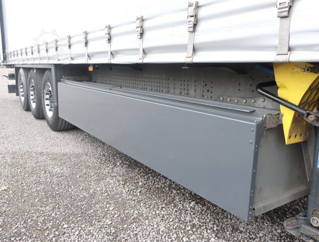 Nyitott ponyvás félpótkocsi Schmitz Cargobull SCS 24 Liftachse P-Kasten Getränkezertifikat