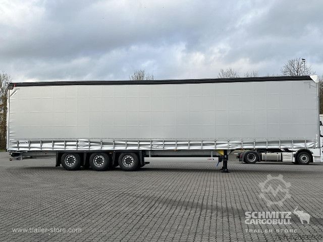 Open semitrailer with tarp Schmitz Cargobull Curtainsider Mega Getränke