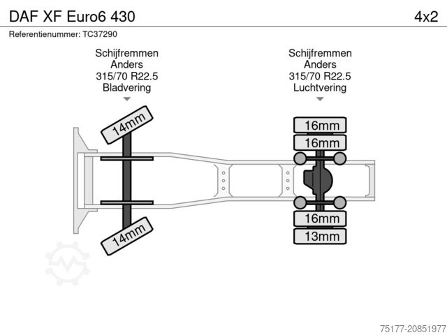 MTS standard DAF XF Euro6 430