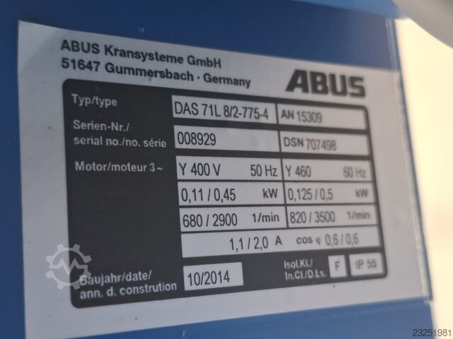 Macara cu stâlp Abus Typ VS