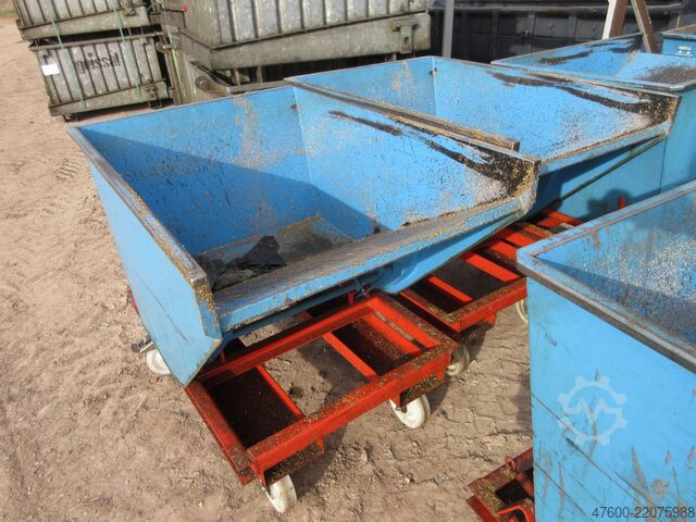Contentor basculante, contentor basculante, caçamba basculante Bartels Spänekübel Container Späne SK 30 R Stapelkipper Muldenkipper 300L