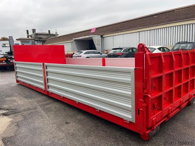 Kampós konténer CONTAINER SCARRABILE NUOVO A PIANALE CON SPONDE