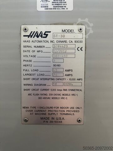 CNC soustruh Haas ST 30