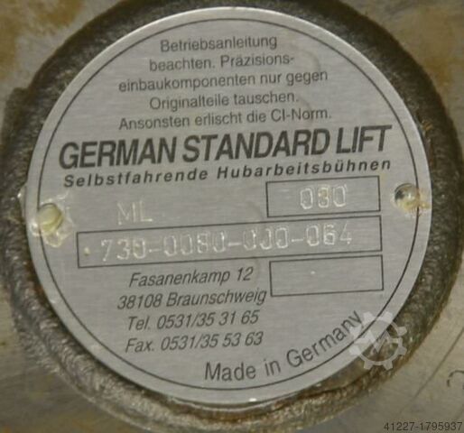 Υδραυλικό κινητήρα GSL German Standard Lift 730-0080-00-064