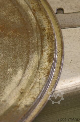 Lid folding machine for sheet metal buckets Babkop Ø 210