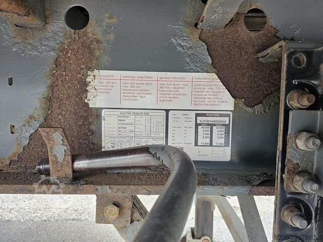 2009 PACTON TBD344 | Stuur-as | Nederlandse trailer | Heavy Duty | TUV/APK tot 20-1-2026. PACTON TBD344 | STEERING AXLE | HOLLAND TRAILER |HEAVY...