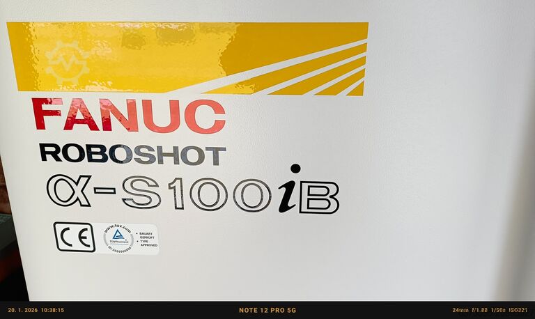 Vstřikovací stroj FANUC Roboshot S100iB  125ton FULL ELECTRIC