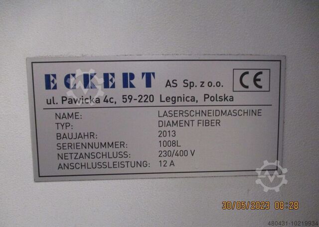 Glasvezellasersnijsysteem Eckert Cutting Diament Fiber Laser