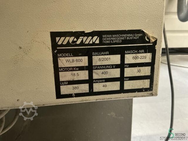 Máquinas trituradoras Weima WLB 600, año 2001, 13.602 horas de funcionamiento. Weima WLB 600