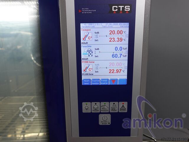 Cámara climática de ensayo 350 litros Ex/l CTS C-40/350 Ex/l -40°C /+180°C