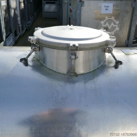 1000 liter tank gemaakt van V2A  