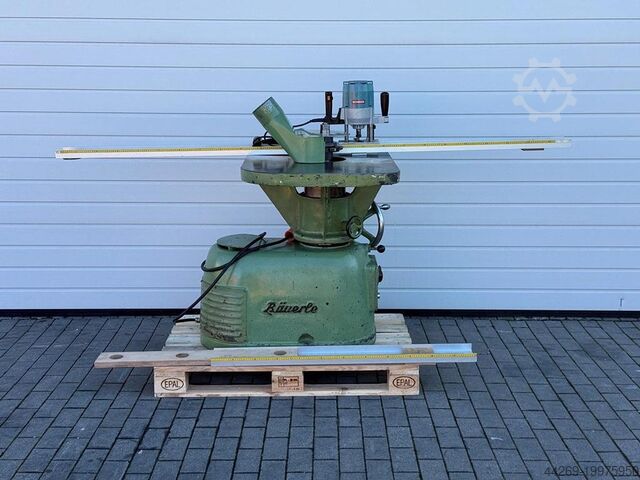 Stolna glodalica Bauerle SFM 0 sa opremom za proizvodnju lučnih prozora Bäuerle / Leitz