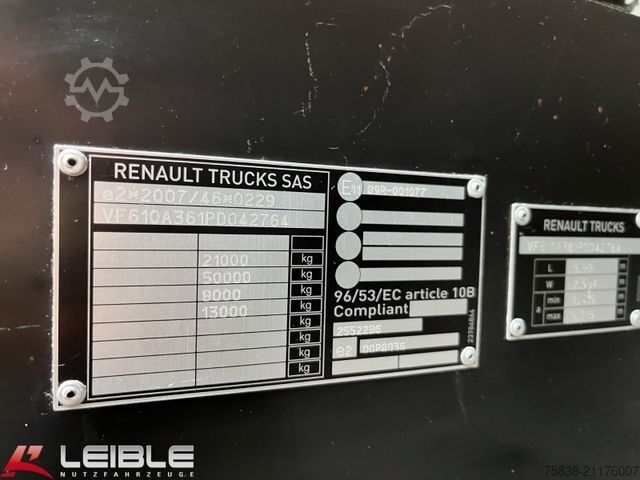 Standard trækkerunit RENAULT T480*HIGH*2 Tank*247tkm*Standklima*Navi*LED*