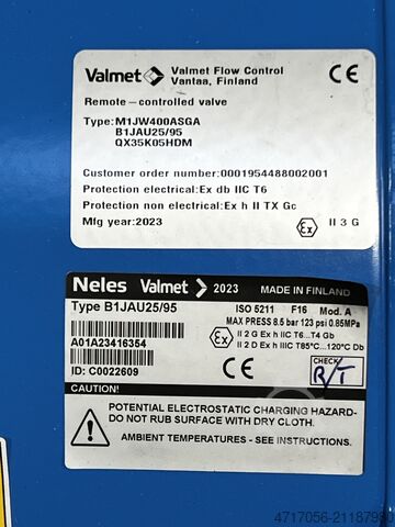VALMET NELES automated valve VALMET FLOW CONTROL M1JW400ASGA