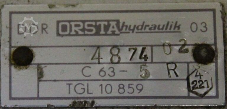 Podwójna pompa hydrauliczna Orsta Hydraulik C63-5R  A63R