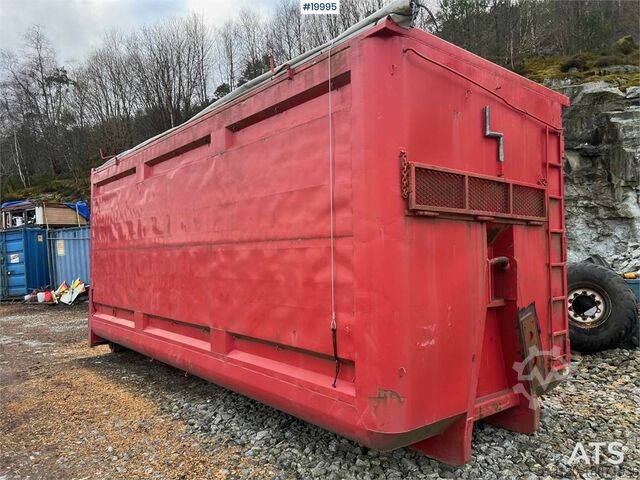 Bouwmachine CMT 47M3 wood chip container w/ tarpaulin