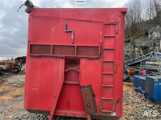 Baumaschine CMT 47M3 wood chip container w/ tarpaulin