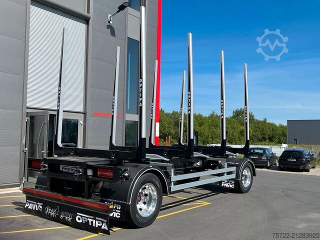 Timber transporter PAVIC HTA 20 66Z 2-Achs Kurzholz Anhänger ALCOA HTA 2...