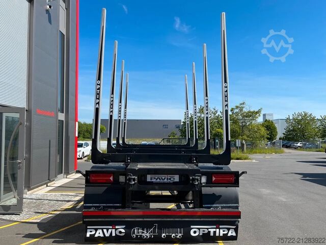 Timber transporter PAVIC HTA 20 66Z 2-Achs Kurzholz Anhänger ALCOA HTA 2...