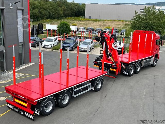 Faanyagszállító MAN TGS 33.540 6x6 BB Kurzholz Plattform Epsilon