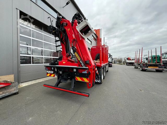 Faanyagszállító MAN TGS 33.540 6x6 BB Kurzholz Plattform Epsilon