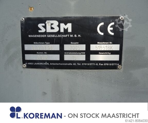 Slagverkskvarn SBM Österrike 8/5/3-SE  