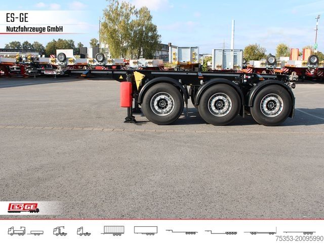 Poluprikolica za izmjenjive sanduke KRONE Box Liner 3-Achs-Containerchassis 20'
