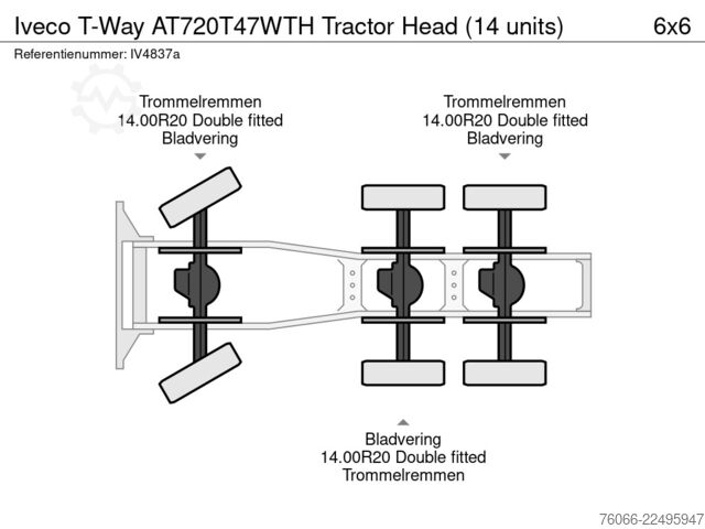 Standard-SZM Iveco T-Way AT720T47WTH Tractor Head (14 units)