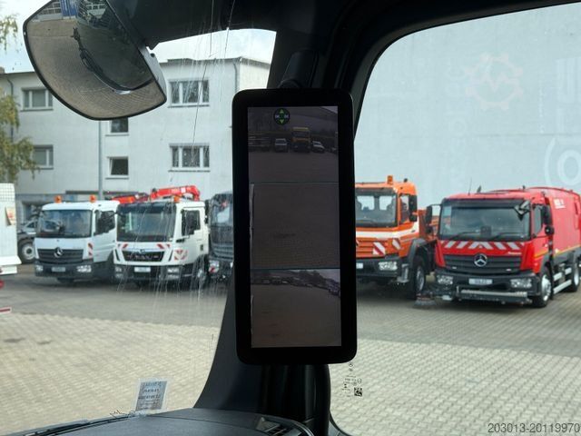 Macara montată pe camion MERCEDES-BENZ Arocs 3246 8x4 Abrollkipper Kran Palfinger 19001