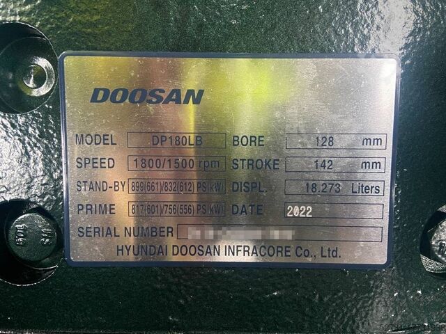 Aggregaat Doosan DP180LB - 710 kVA Generator - DPX 19857