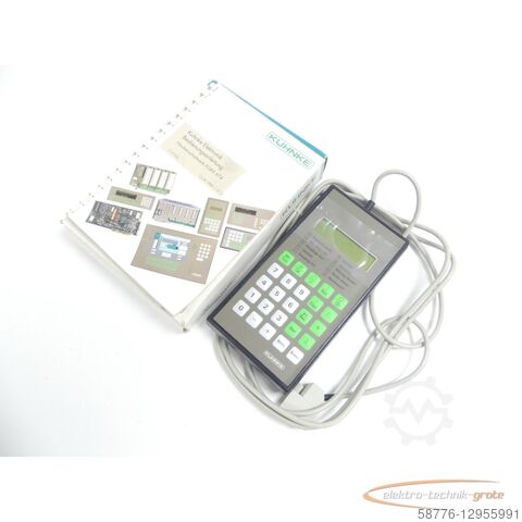 Kuhnke-component Kuhnke KUAX 674 PG D Handterminal Version: 2.04 SN:E990600325 - ! -