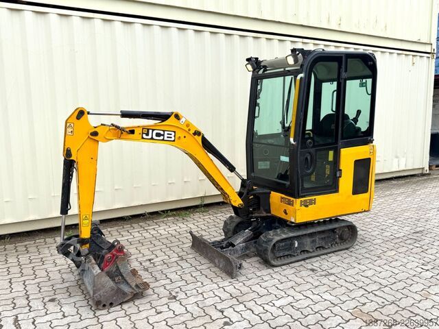 Mini-excavator JCB 15C-1 / 1.455 H /  3 x Löffel / Kabine