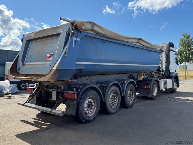 Semiremorcă basculantă SCHMITZ CARGOBULL SGF S3 / STAHLMULDE / SCHEIBE / PLANE