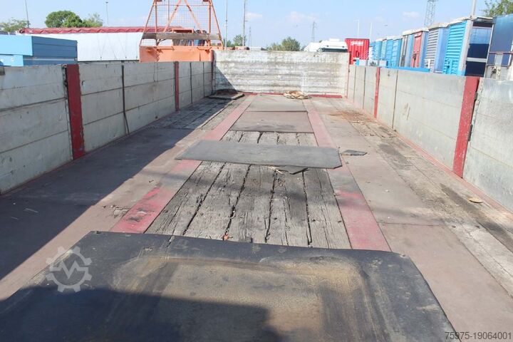 Remolque abierto bartoletti rimorchio cassona sponde 2assi usato