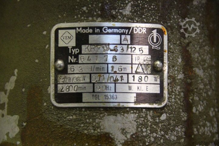 Koelwaterpomp VEM** KR71/63/125