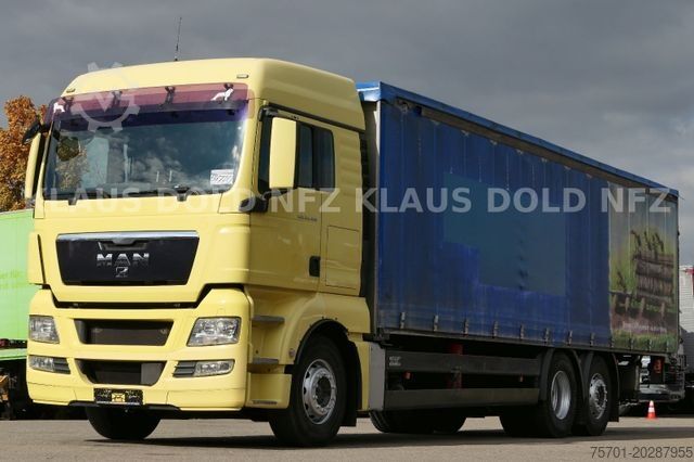 LKW mit Pritsche & Plane MAN TGX 26.400 Lift-/Lenkachse Vollluft LBW Euro 5