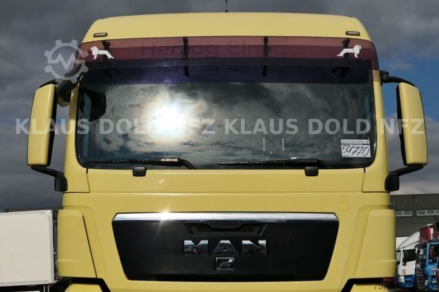 Plattewagen met zeil MAN TGX 26.400 Lift-/Lenkachse Vollluft LBW Euro 5