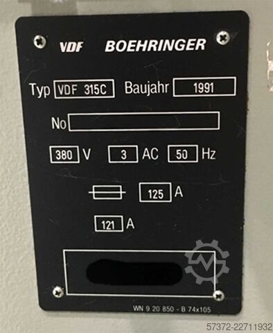 Torno CNC VDF Boehringer VDF 315C