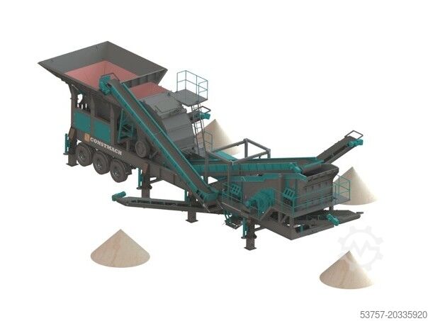 Kırma ekipmanı/mobil kırma tesisi Constmach Mobile Crushing Plant Mobile Limestone Crusher Plant 150-200TP
