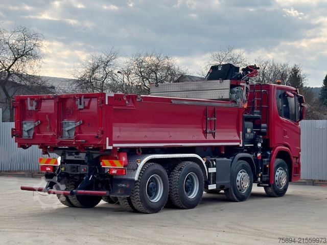 Kipper LKW SCANIA G 450 Kipper*HIAB X - HIDUO 188 * 8x4*TOPZUSTAND