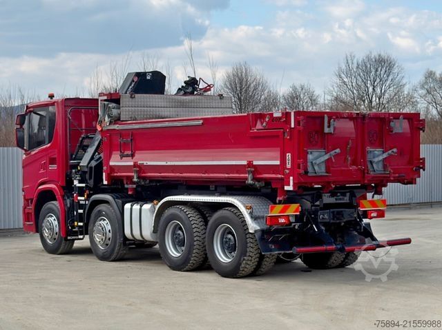 Autokran SCANIA G 450 Kipper*HIAB X - HIDUO 188 * 8x4*TOPZUSTAND