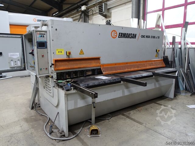 Cisaille guillotine hydraulique ERMAKSAN ERMAKSAN CNC HGD 3100x10