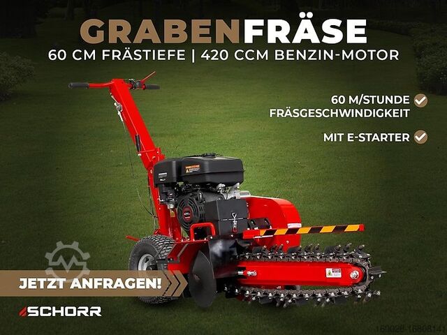 Rovokopač Odvodnjavanje glodanje kanal linija SCHORR RR600GF Grabenfräse