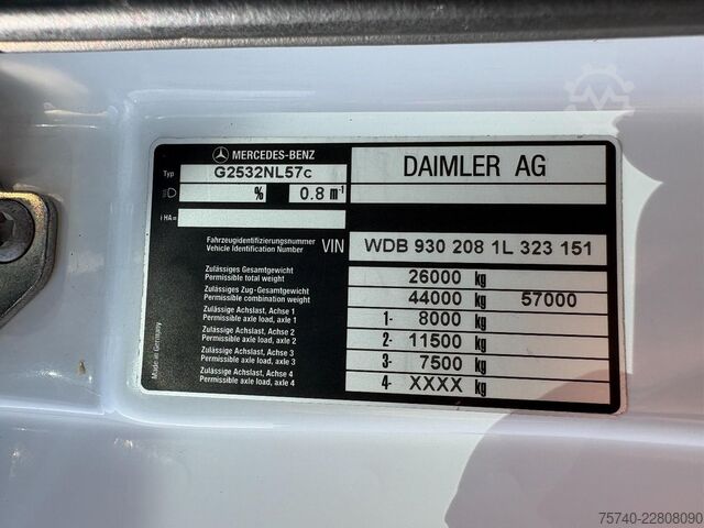 Autotransporter Mercedes-Benz Actros 2632 + FASSI F210--2X EXT. + REMOTE + HY...
