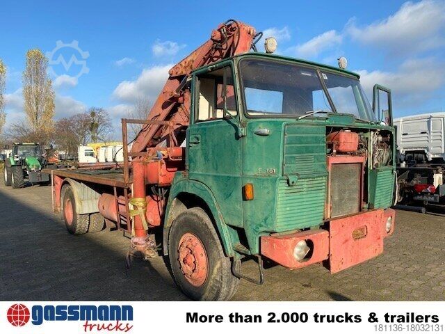 Camion cu platformă Henschel HENSCHEL F 161 AK 4x4 mit Kran Atlas AK 5007