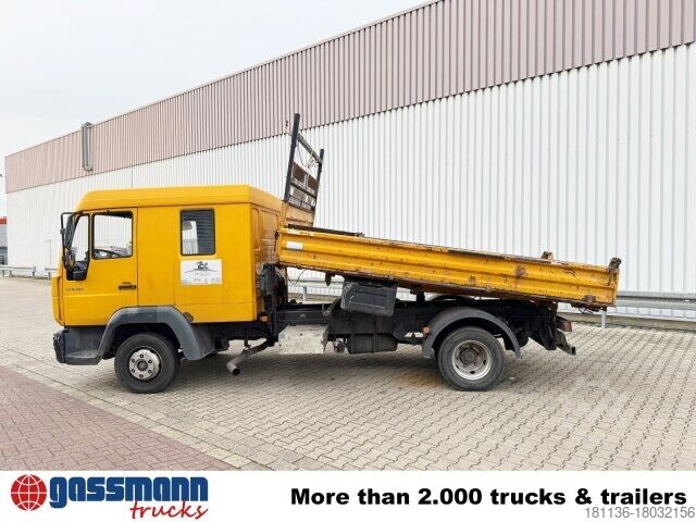 Kiepwagen bestelauto MAN LE 8.180 4X2 BB Doka, 2x AHK